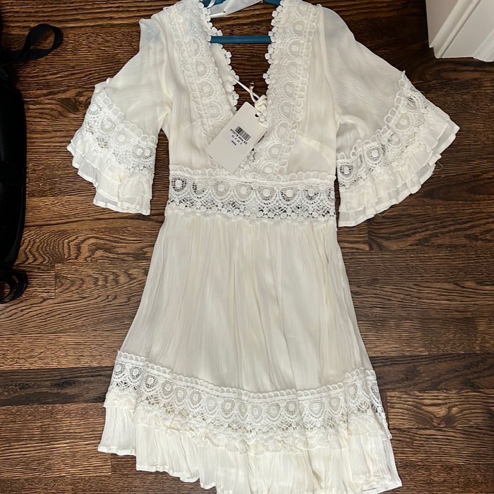 White lace dress